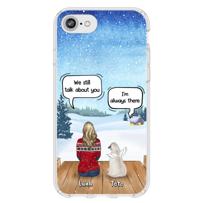 Custom Personalized Dog Horse Phone Case - Man/ Woman With Upto 5 Pets - Case For iPhone And Samsung