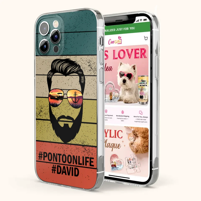 Custom Personalized Pontoonlife Phone Case - Best Gift for Dads - For iPhone And Samsung - NTQYR8