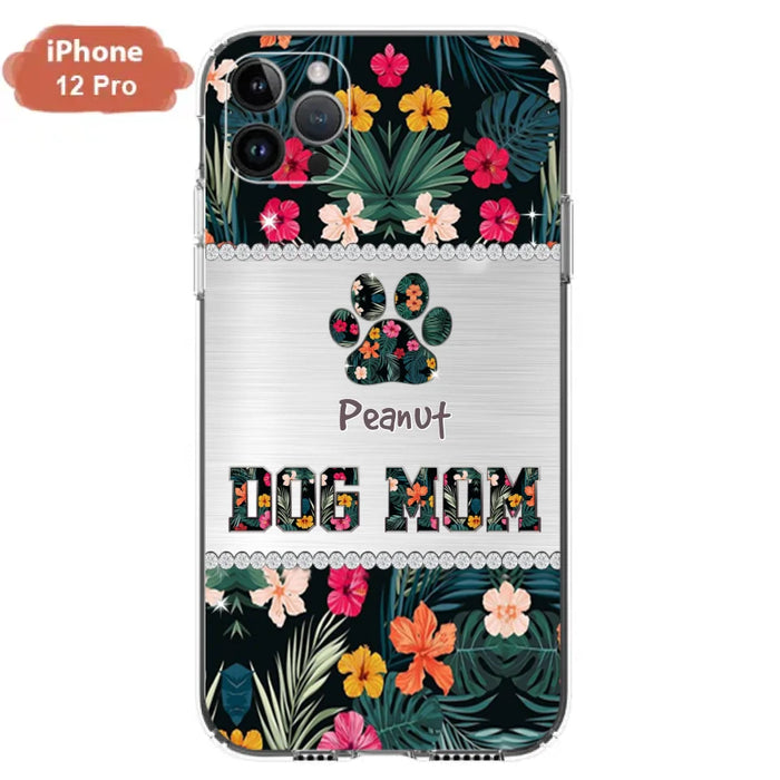 Personalized Custom Phone Case Dog Mom Met Pattern - Gifts Idea For Dog Lover - Dog Mom - Case For Iphone & Samsung