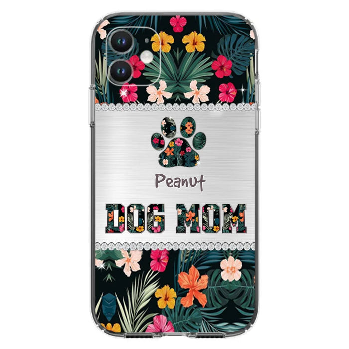 Personalized Custom Phone Case Dog Mom Met Pattern - Gifts Idea For Dog Lover - Dog Mom - Case For Iphone & Samsung