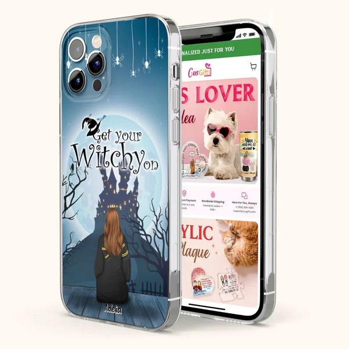 Custom Personalized Witch Phone Case - Upto 4 Witches - Best Gift For Friends - Get Your Witchy on - Case For iPhone And Samsung