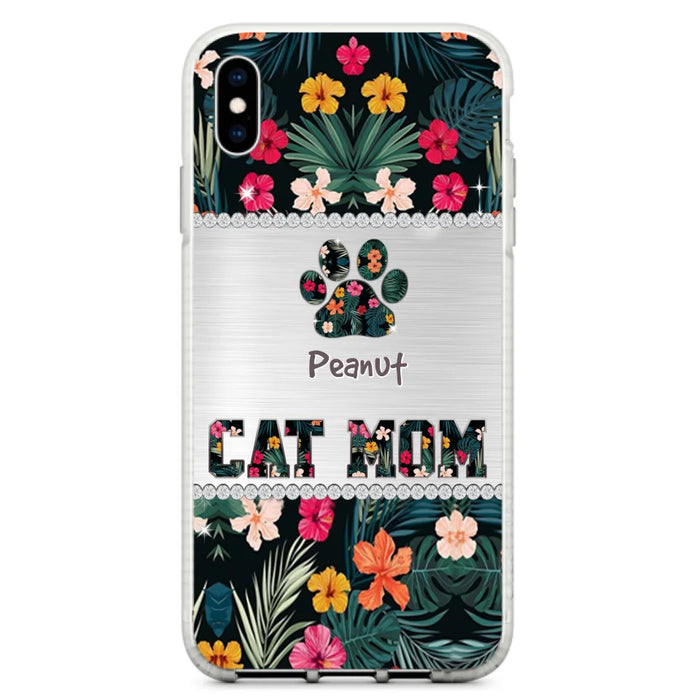 Personalized Custom Phone Case Cat Mom Met Pattern - Gifts Idea For Cat Lover - Cat Mom - Case For Iphone & Samsung