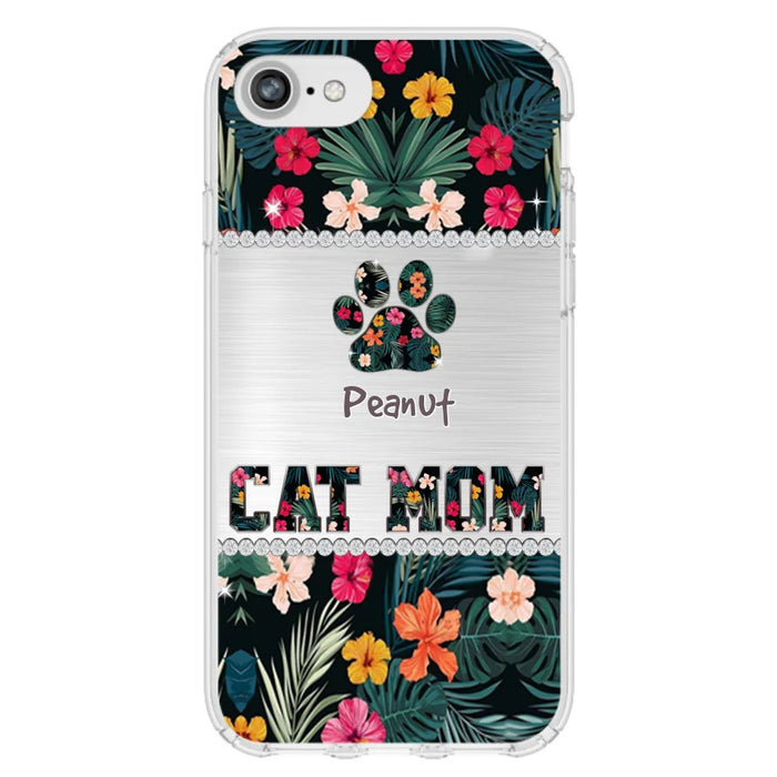 Personalized Custom Phone Case Cat Mom Met Pattern - Gifts Idea For Cat Lover - Cat Mom - Case For Iphone & Samsung