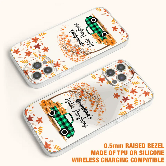 Custom Personalized Autumn Grandma's Pumpkins Phone Case - Gift For Grandma - Grandma's Little Pumpkins - Case For iPhone And Samsung