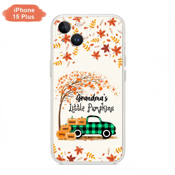 Custom Personalized Autumn Grandma's Pumpkins Phone Case - Gift For Grandma - Grandma's Little Pumpkins - Case For iPhone And Samsung