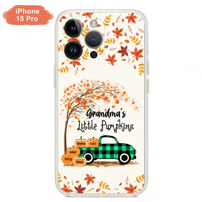 Custom Personalized Autumn Grandma's Pumpkins Phone Case - Gift For Grandma - Grandma's Little Pumpkins - Case For iPhone And Samsung