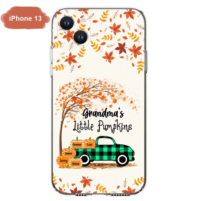 Custom Personalized Autumn Grandma's Pumpkins Phone Case - Gift For Grandma - Grandma's Little Pumpkins - Case For iPhone And Samsung