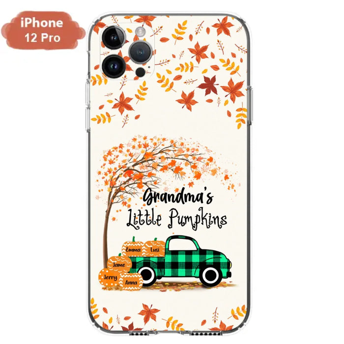 Custom Personalized Autumn Grandma's Pumpkins Phone Case - Gift For Grandma - Grandma's Little Pumpkins - Case For iPhone And Samsung