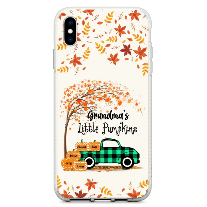 Custom Personalized Autumn Grandma's Pumpkins Phone Case - Gift For Grandma - Grandma's Little Pumpkins - Case For iPhone And Samsung