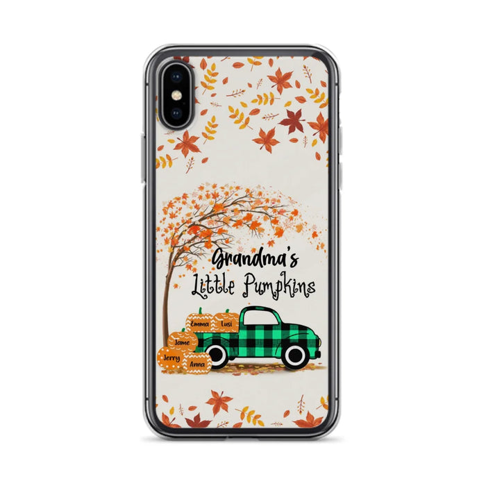 Custom Personalized Autumn Grandma's Pumpkins Phone Case - Gift For Grandma - Grandma's Little Pumpkins - Case For iPhone And Samsung