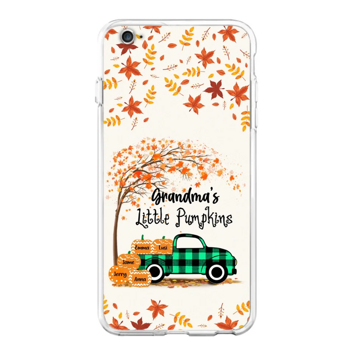 Custom Personalized Autumn Grandma's Pumpkins Phone Case - Gift For Grandma - Grandma's Little Pumpkins - Case For iPhone And Samsung