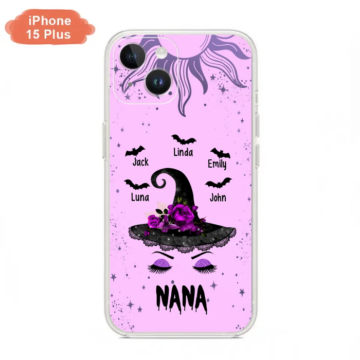 Personalized Mother Witch Phone Case - Upto 5 Kid's - Best Gift For Mother -Grandma,Gigi,Nana,Mama,Gigi