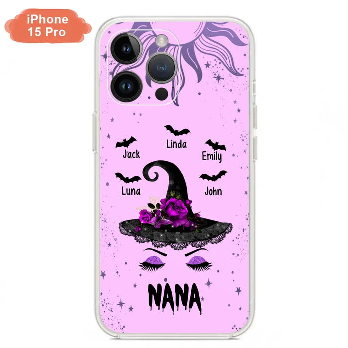 Personalized Mother Witch Phone Case - Upto 5 Kid's - Best Gift For Mother -Grandma,Gigi,Nana,Mama,Gigi