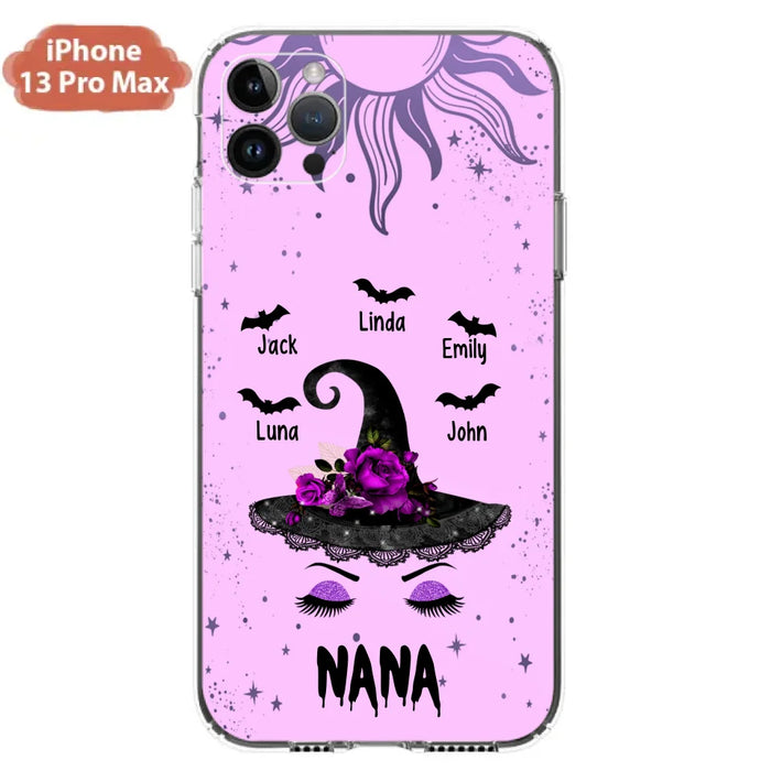 Personalized Mother Witch Phone Case - Upto 5 Kid's - Best Gift For Mother -Grandma,Gigi,Nana,Mama,Gigi