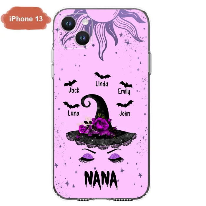 Personalized Mother Witch Phone Case - Upto 5 Kid's - Best Gift For Mother -Grandma,Gigi,Nana,Mama,Gigi