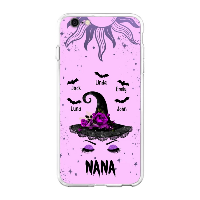 Personalized Mother Witch Phone Case - Upto 5 Kid's - Best Gift For Mother -Grandma,Gigi,Nana,Mama,Gigi