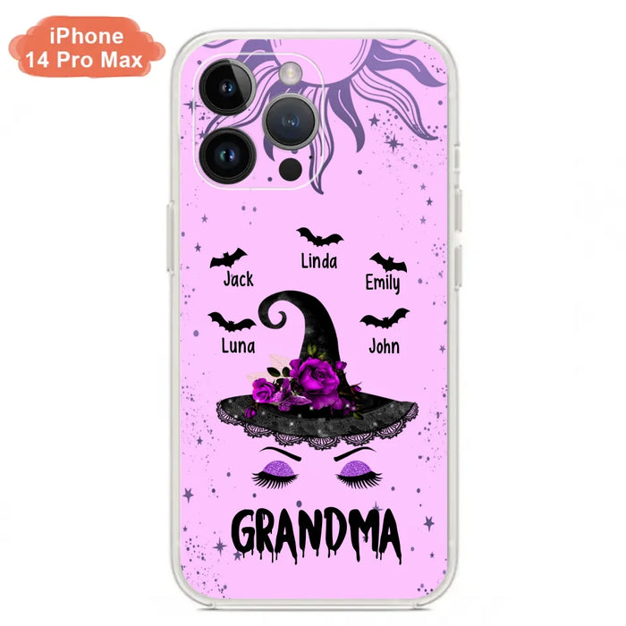 Personalized Grandma Witch Phone Case -
Upto 5 Kid's Name - Best Gift For Grandma- Grandma,Gigi,Nana,Mama,Gigi