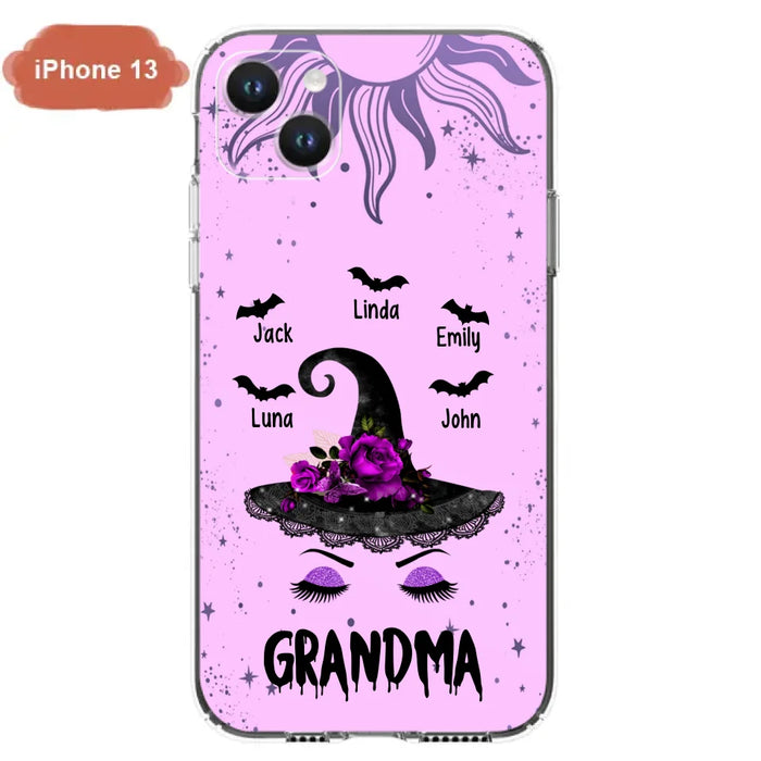 Personalized Grandma Witch Phone Case -
Upto 5 Kid's Name - Best Gift For Grandma- Grandma,Gigi,Nana,Mama,Gigi