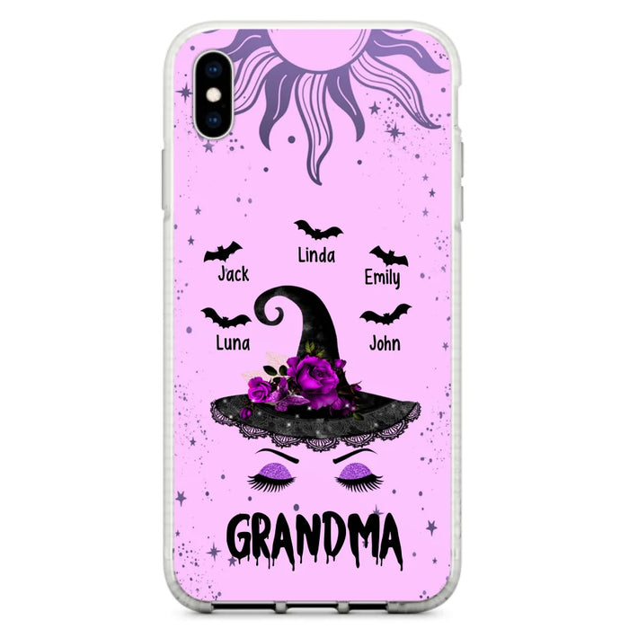 Personalized Grandma Witch Phone Case -
Upto 5 Kid's Name - Best Gift For Grandma- Grandma,Gigi,Nana,Mama,Gigi