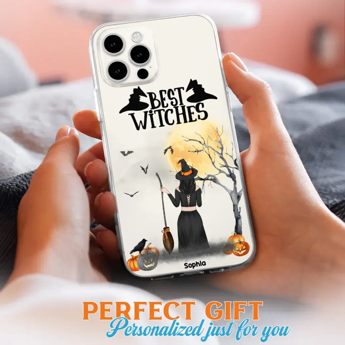 Custom Personalized Witchy Friends Phone Case - Gift For Best Friends with up to 3 Witches - Best Witches