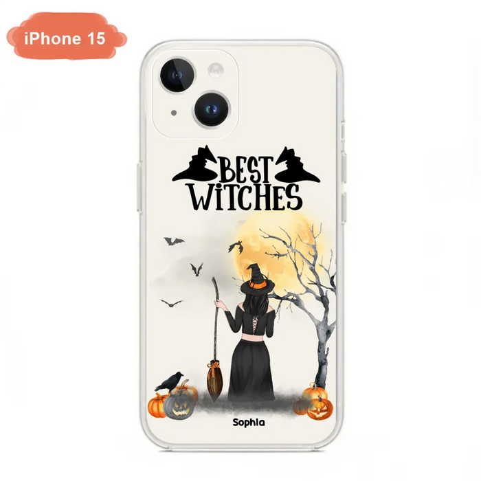 Custom Personalized Witchy Friends Phone Case - Gift For Best Friends with up to 3 Witches - Best Witches