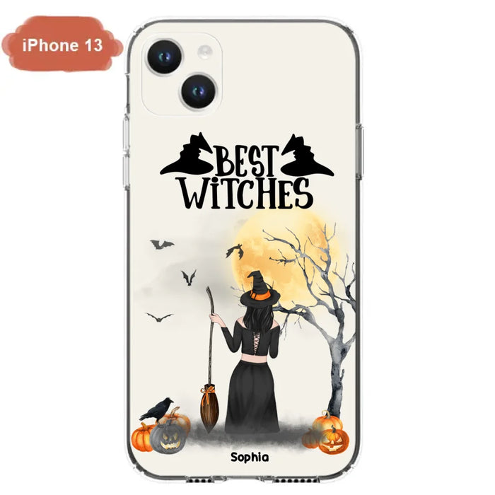 Custom Personalized Witchy Friends Phone Case - Gift For Best Friends with up to 3 Witches - Best Witches