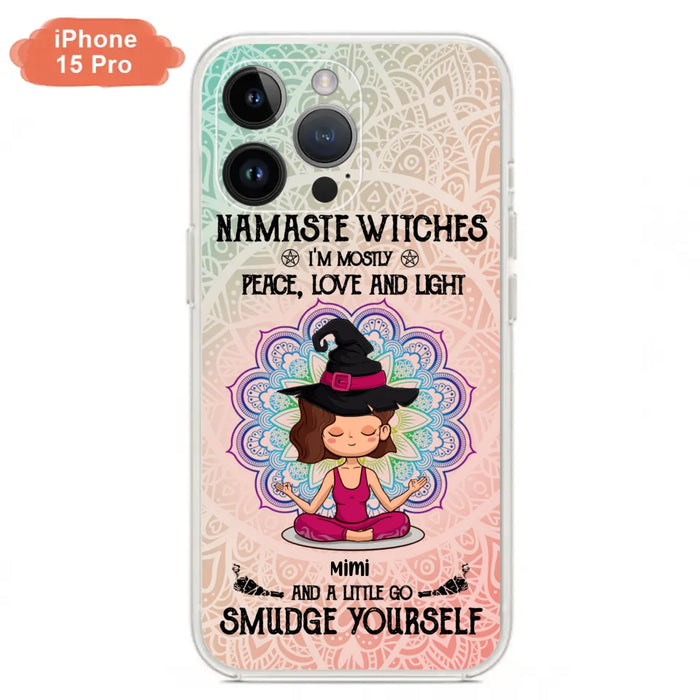 Custom Personalized Yoga Phone Case - Gift for Yoga Lovers - iPhone and Samsung Case - Namaste Witches