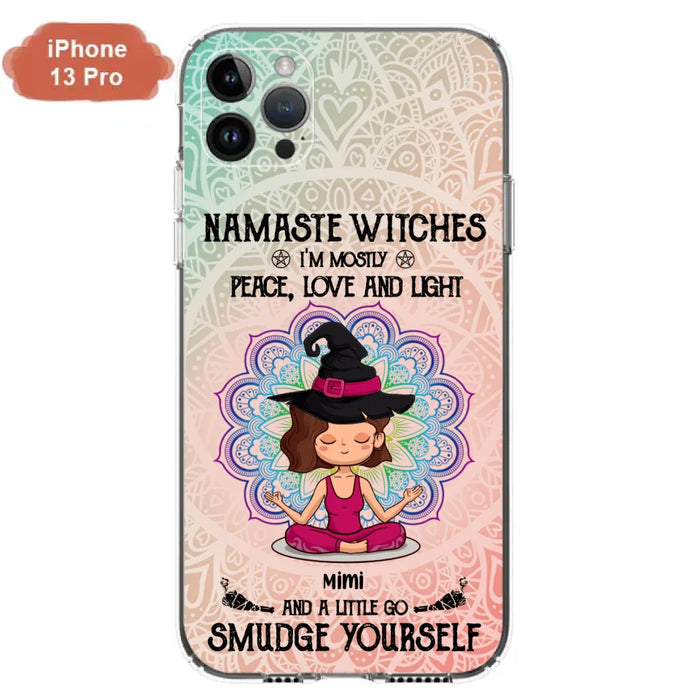 Custom Personalized Yoga Phone Case - Gift for Yoga Lovers - iPhone and Samsung Case - Namaste Witches