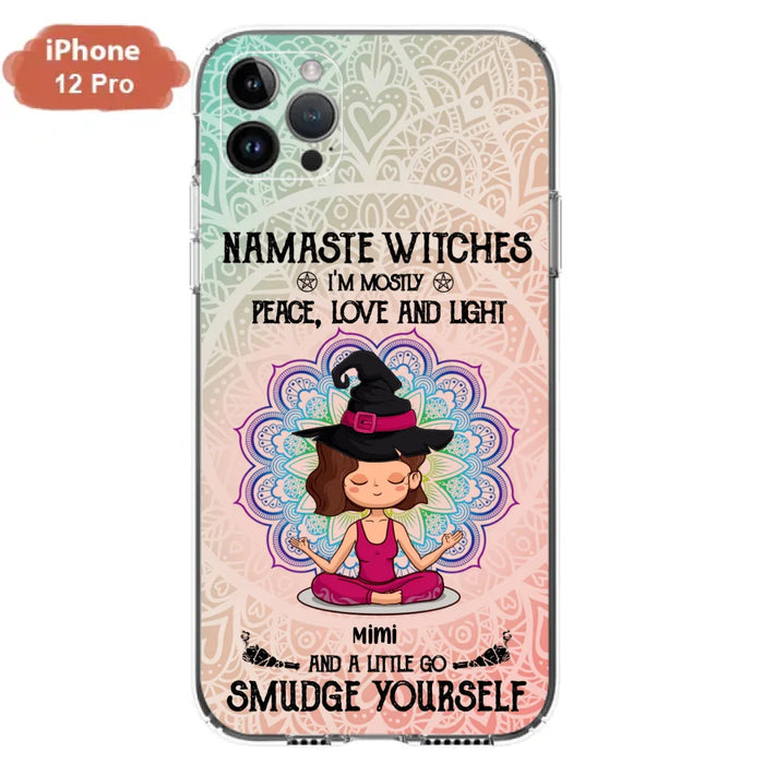 Custom Personalized Yoga Phone Case - Gift for Yoga Lovers - iPhone and Samsung Case - Namaste Witches