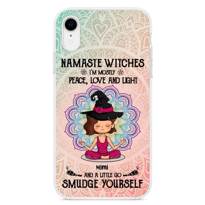 Custom Personalized Yoga Phone Case - Gift for Yoga Lovers - iPhone and Samsung Case - Namaste Witches