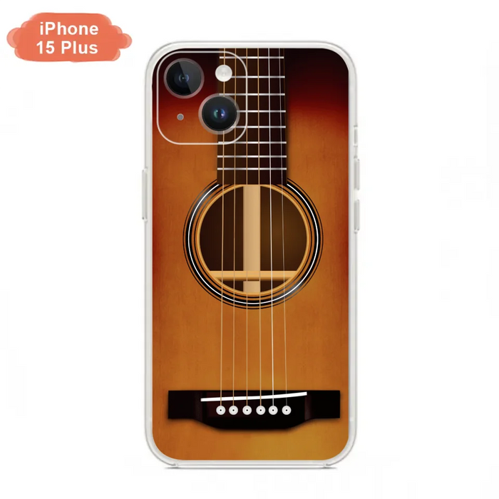 Custom Personalized Acoustic/Electric Guitar Phone Case - Best Gift For Guitarist - Case For iPhone And Samsung