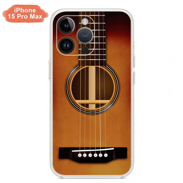 Custom Personalized Acoustic/Electric Guitar Phone Case - Best Gift For Guitarist - Case For iPhone And Samsung