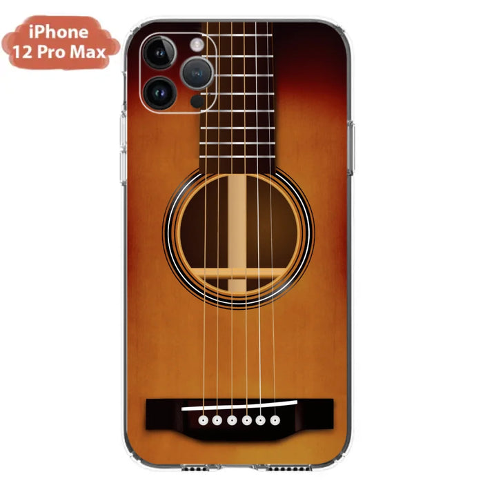 Custom Personalized Acoustic/Electric Guitar Phone Case - Best Gift For Guitarist - Case For iPhone And Samsung