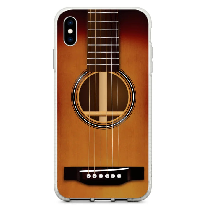 Custom Personalized Acoustic/Electric Guitar Phone Case - Best Gift For Guitarist - Case For iPhone And Samsung