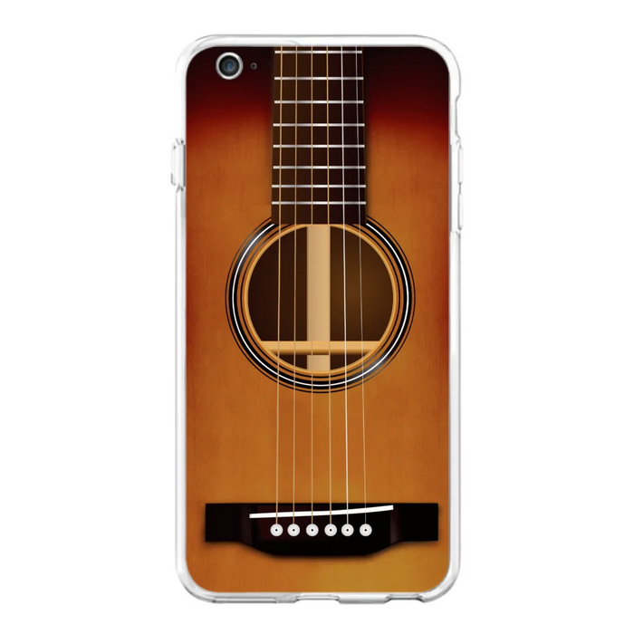 Custom Personalized Acoustic/Electric Guitar Phone Case - Best Gift For Guitarist - Case For iPhone And Samsung