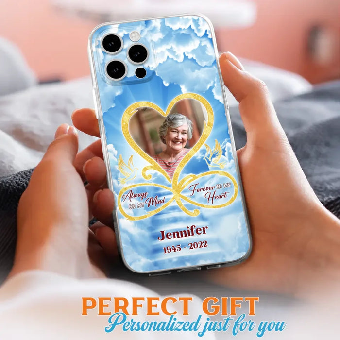 Custom Personalized Memorial Dog Phone Case - Upload Photo - Memorial Gift Idea For Dog Owners/ Dog Lovers - Your Wings Were Ready But My Heart Was Not - Case for iPhone/Samsung