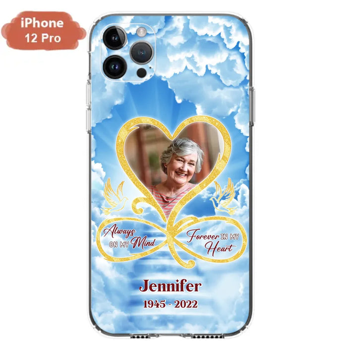 Custom Personalized Memorial Dog Phone Case - Upload Photo - Memorial Gift Idea For Dog Owners/ Dog Lovers - Your Wings Were Ready But My Heart Was Not - Case for iPhone/Samsung