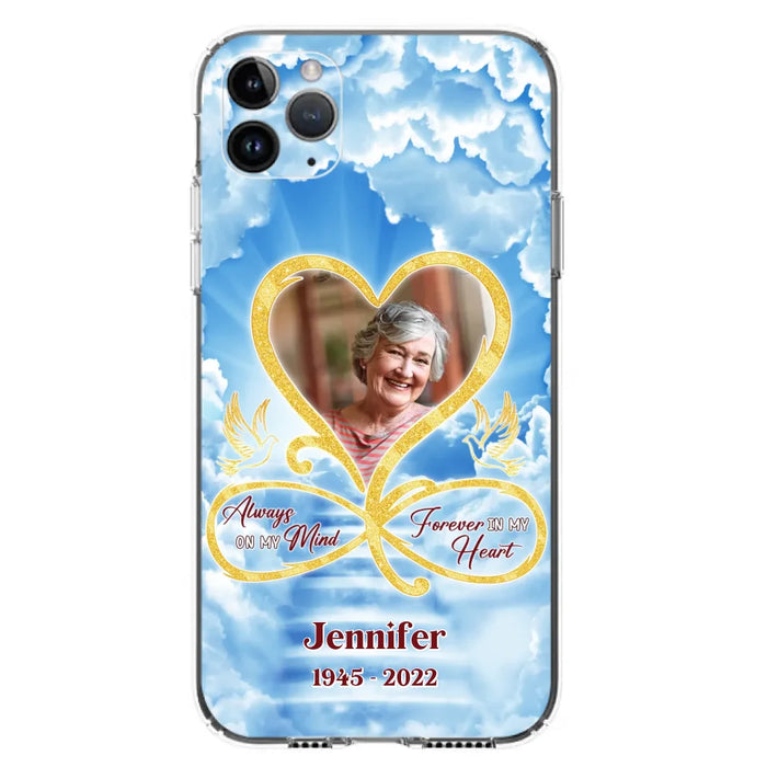 Custom Personalized Memorial Dog Phone Case - Upload Photo - Memorial Gift Idea For Dog Owners/ Dog Lovers - Your Wings Were Ready But My Heart Was Not - Case for iPhone/Samsung