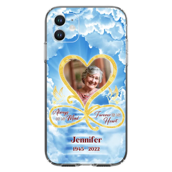 Custom Personalized Memorial Dog Phone Case - Upload Photo - Memorial Gift Idea For Dog Owners/ Dog Lovers - Your Wings Were Ready But My Heart Was Not - Case for iPhone/Samsung