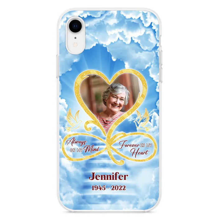 Custom Personalized Memorial Dog Phone Case - Upload Photo - Memorial Gift Idea For Dog Owners/ Dog Lovers - Your Wings Were Ready But My Heart Was Not - Case for iPhone/Samsung