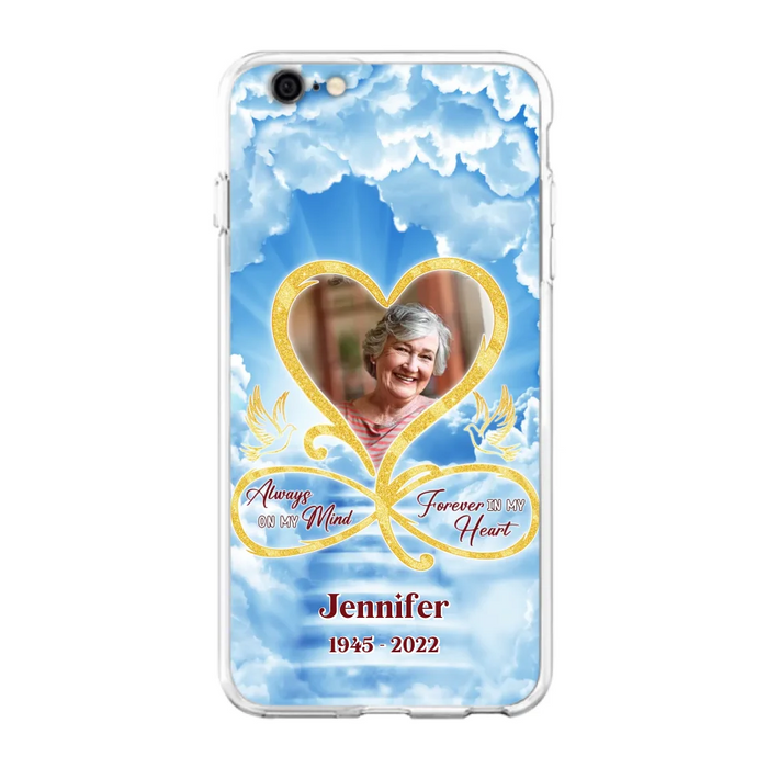 Custom Personalized Memorial Dog Phone Case - Upload Photo - Memorial Gift Idea For Dog Owners/ Dog Lovers - Your Wings Were Ready But My Heart Was Not - Case for iPhone/Samsung