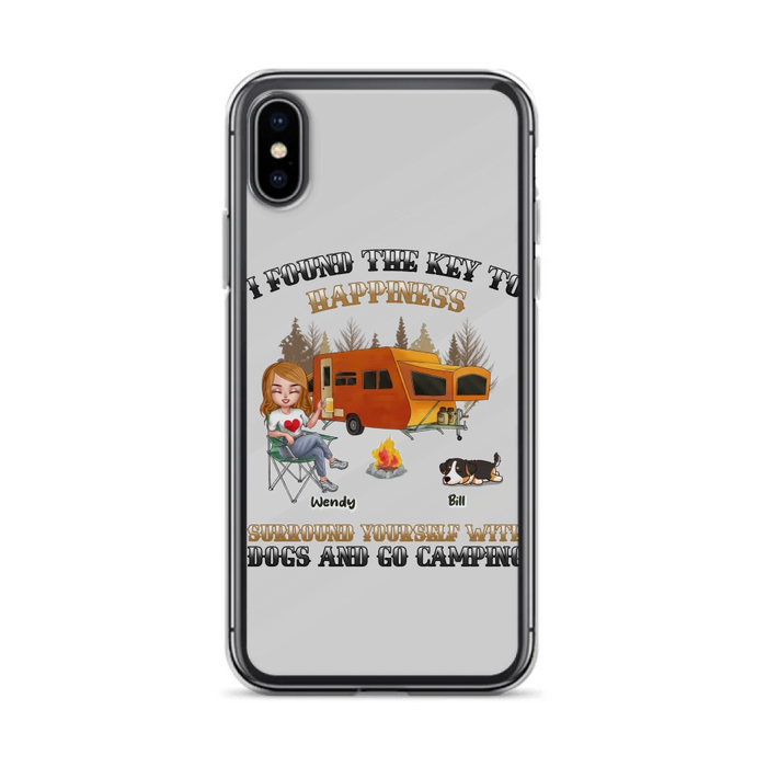 Custom Personalized Dog Camping Queen Phone Case - Gift Idea For Camping Lovers/Friends/ Dog Mom - Upto 5 Dogs - Case For iPhone And Samsung