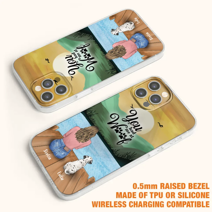 Custom Personalized Dog Mom Phone Case - Gifts For Dog Lover With Upto 4 Dogs - You Had Me At Woof - The New Version for iPhone 16 Series