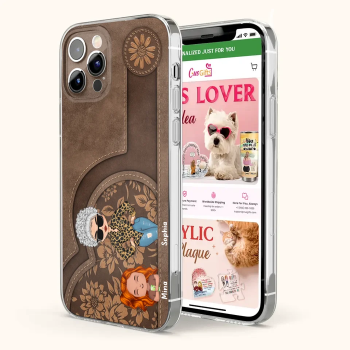 Custom Personalized Grandma Phone Case - Up to 5 Kids - Gift Idea For Grandma/Mother's Day - Case For iPhone And Samsung