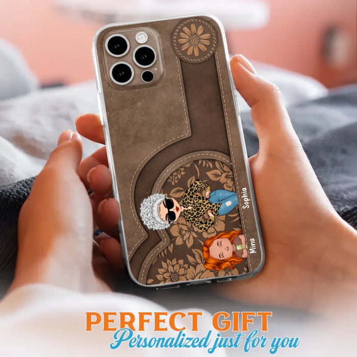 Custom Personalized Grandma Phone Case - Up to 5 Kids - Gift Idea For Grandma/Mother's Day - Case For iPhone And Samsung