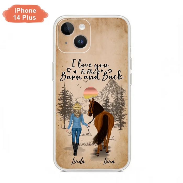 Custom Personalized Horse Girl Phone Case - Gift Idea For Horse Lovers/Girl - Upto 6 Horses - Just A Girl Who Loves Horses - Case For iPhone/Samsung