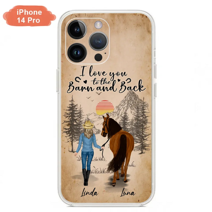 Custom Personalized Horse Girl Phone Case - Gift Idea For Horse Lovers/Girl - Upto 6 Horses - Just A Girl Who Loves Horses - Case For iPhone/Samsung