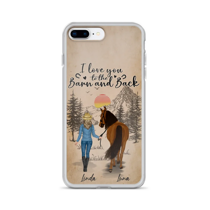 Custom Personalized Horse Girl Phone Case - Gift Idea For Horse Lovers/Girl - Upto 6 Horses - Just A Girl Who Loves Horses - Case For iPhone/Samsung