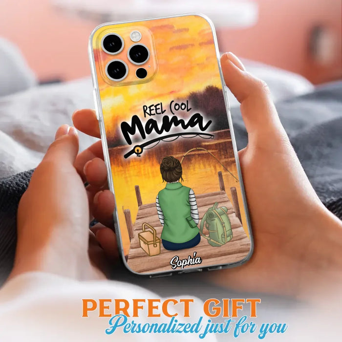 Custom Personalized Fishing Mom Phone Case - Mother's Day Gift Idea For Fishing Lovers - Reel Cool Mama - Case for iPhone/Samsung