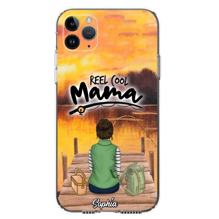 Custom Personalized Fishing Mom Phone Case - Mother's Day Gift Idea For Fishing Lovers - Reel Cool Mama - Case for iPhone/Samsung